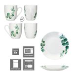 12tlg Frühstücksset Eukalyptus aus Porzellan für 6 Personen_Bild_4