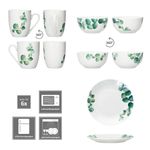 18tlg Frühstücksset Eukalyptus aus Porzellan für 6 Personen_Bild_5