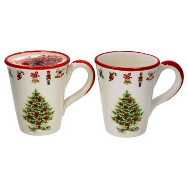 2er Set Maestro Natale Weihnachten Kaffeebecher aus Keramik - 32/12_Bild_1