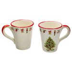 2er Set Maestro Natale Weihnachten Kaffeebecher aus Keramik - 32/12_Bild_3
