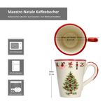 4er Set Maestro Natale Weihnachten Kaffeebecher aus Keramik - 32/12_Bild_6