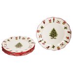 4er Set Maestro Natale Weihnachten Kuchenteller aus Keramik - 965/21 965/22_Bild_2