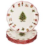 4er Set Maestro Natale Weihnachten Kuchenteller aus Keramik - 965/21 965/22_Bild_4