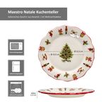 4er Set Maestro Natale Weihnachten Kuchenteller aus Keramik - 965/21 965/22_Bild_8