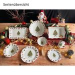 4er Set Maestro Natale Weihnachten Kuchenteller aus Keramik - 965/21 965/22_Bild_6