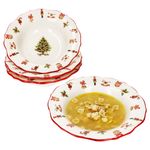 4er Set Maestro Natale Weihnachten Suppenteller aus Keramik - 965/23_Bild_1