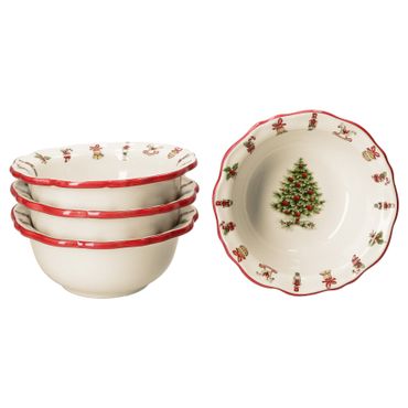 4er Set Maestro Natale Weihnachten Müslischale aus Keramik - 965/17_Bild_1