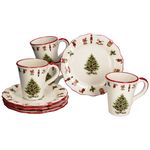 8tlg Kaffee-Set Maestro Natale Weihnachten für 4 Personen aus Keramik - 4x 32/12 & 4x 965/21_Bild_1