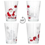 4er Set SANTA FAMILY WINTER Weihnachtsgläser mit Weihnachtsmann & Geschenken – 817331_Bild_5