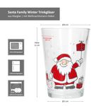 4er Set SANTA FAMILY WINTER Weihnachtsgläser mit Weihnachtsmann & Geschenken – 817331_Bild_6