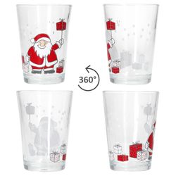 05-817331-Ritzenhoff-und-Breker-Santa-Family-Winter-Weihnachtsglaeser-360-Grad-Ansicht.jpg 4er Set SANTA FAMILY WINTER Weihnachtsgläser mit Weihnachtsmann & Geschenken – 817331_Bild_5