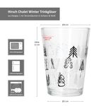 2er Set TREE GREY Weihnachtsbaum Weihnachtsgläser mit schwarzen & weißen Tannenbäumen – 817348_Bild_5