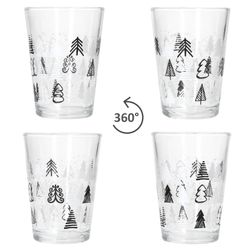 04-817348-Ritzenhoff-und-Breker-Tree-Grey-Winter-Weihnachtsglaeser-360-Grad-Ansicht.jpg 2er Set TREE GREY Weihnachtsbaum Weihnachtsgläser mit schwarzen & weißen Tannenbäumen – 817348_Bild_4