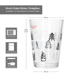 05-817348-Ritzenhoff-und-Breker-Tree-Grey-Winter-Weihnachtsglaeser-Bemassung.jpg 2er Set TREE GREY Weihnachtsbaum Weihnachtsgläser mit schwarzen & weißen Tannenbäumen – 817348_Bild_5