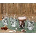 6er Set TREE GREY WINTER Weihnachtsbaum Weihnachtsgläser mit schwarzen & weißen Tannenbäumen – 817348_Bild_4