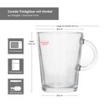 12er Set COREDO klare Trinkgläser mit Henkel – 677348_Bild_4