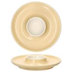 6er Set Jasper Vanille Eierbecher mit Ablage aus Steingut - 406924_Bild_3