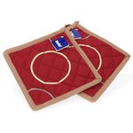 2er Set Topflappen Diego rot-braun _Bild_1