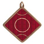 2er Set Topflappen Diego rot-braun _Bild_2