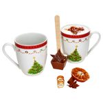 5tlg Etageren Set Weihnachtstraum für 2 Personen aus Porzellan - 1x 161875 2x 161872 + 2x 161883_Bild_4