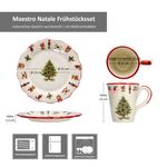 4tlg Frühstücksset Maestro Natale Weihnachten für 2 Personen aus Keramik – 2x 32/12 & 2x 965/21_Bild_7
