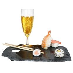 03-Mambcat-Royal-Sektglaeser-Einzeln-Sekt-Glitzer-gold-Sushi-Schieferplatte.jpg 24er Set ROYAL Sektgläser_Bild_4
