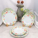 12tlg Tafelservice VARIANT BLÜMCHEN für 6 Personen aus Porzellan_Bild_2