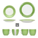 18tlg Kaffeeservice VARIANT GRÜN für 6 Personen aus Porzellan_Bild_4