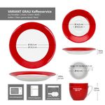 18tlg Kaffeeservice VARIANT ROT für 6 Personen aus Porzellan_Bild_7