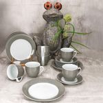 18tlg Kaffeeservice VARIANT GRAU für 6 Personen aus Porzellan_Bild_3