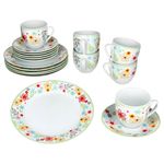 18tlg Kaffeeservice VARIANT BLÜMCHEN für 6 Personen aus Porzellan_Bild_2