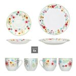 18tlg Kaffeeservice VARIANT BLÜMCHEN für 6 Personen aus Porzellan_Bild_4