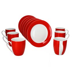02-MamboCat-Variant-12tlg-Fruehstuecksset-Rot.jpg 12tlg Frühstücksset VARIANT ROT für 6 Personen aus Porzellan_Bild_2