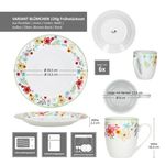 12tlg Frühstücksset VARIANT BLÜMCHEN für 6 Personen aus Porzellan_Bild_8