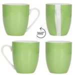 18tlg Frühstücksset VARIANT GRÜN für 6 Personen aus Porzellan_Bild_5