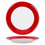 18tlg Frühstücksset VARIANT ROT für 6 Personen aus Porzellan_Bild_3