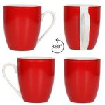 18tlg Frühstücksset VARIANT ROT für 6 Personen aus Porzellan_Bild_5