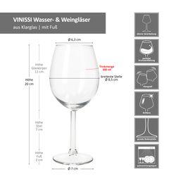 06-031676-Royal-Leerdam-Vinissimo-Wasser-Weinglas-43cl-Bemassung.jpg 6er Set VINISSI Wasser- & Weingläser 43cl - 031676_Bild_8