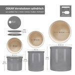 L & Brottopf in Grau aus weißem Ton - 1992S + 1993M + 1994L + 1975_Bild_7