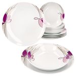 12tlg. Tafelservice VIOLA Porzellan für 6 Personen_Bild_2