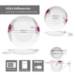 18tlg. Kaffeeservice VIOLA Porzellan für 6 Personen_Bild_7