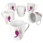 6er Set Kaffeebecher mit Henkel VIOLA Porzellan für 6 Personen_Bild_2