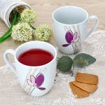 6er Set Kaffeebecher mit Henkel VIOLA Porzellan für 6 Personen_Bild_6