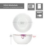 6er Set Müslischale VIOLA Porzellan für 6 Personen_Bild_7