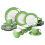 30tlg Kombiservice VARIANT GRÜN für 6 Personen aus Porzellan_Bild_1