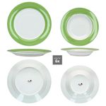 30tlg Kombiservice VARIANT GRÜN für 6 Personen aus Porzellan_Bild_3