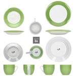 30tlg Kombiservice VARIANT GRÜN für 6 Personen aus Porzellan_Bild_5