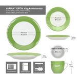 30tlg Kombiservice VARIANT GRÜN für 6 Personen aus Porzellan_Bild_8