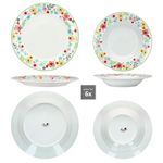 30tlg Kombiservice VARIANT BLÜMCHEN für 6 Personen aus Porzellan_Bild_3