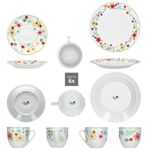 30tlg Kombiservice VARIANT BLÜMCHEN für 6 Personen aus Porzellan_Bild_5